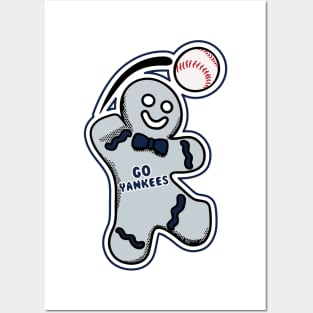 New York Yankees Gingerbread Man Posters and Art